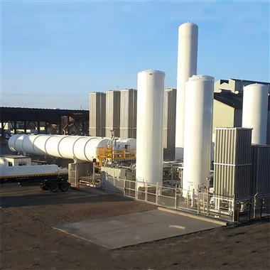 Pirifikasyon CO2 ak plant liquéfaction