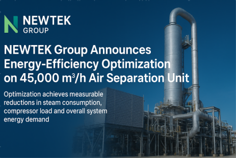 NEWTEK Group Anonse Optimizasyon Enèji -Sou Inite Separasyon Lè 45,000 M³/H